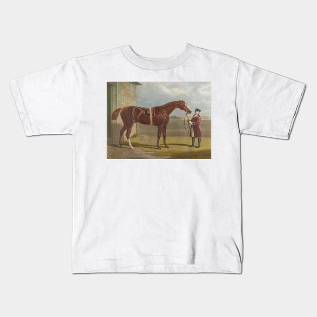 Eclipse - He was bred in 1764, by H.R.H. Wm. Cuke of Cumberland, got by Marsk, son of squirt, a son of Gartletts Childers, own brother to Flying Childers by Charles Hunt Kids T-Shirt by Classic Art Stall